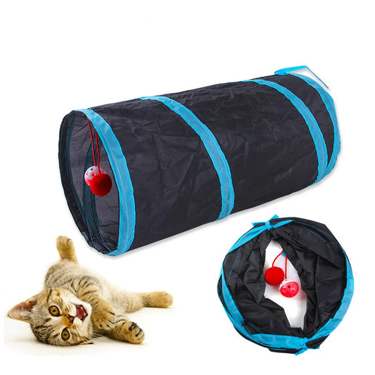 Foldable Crinkle Cat Play Tunnel | FurvioShop