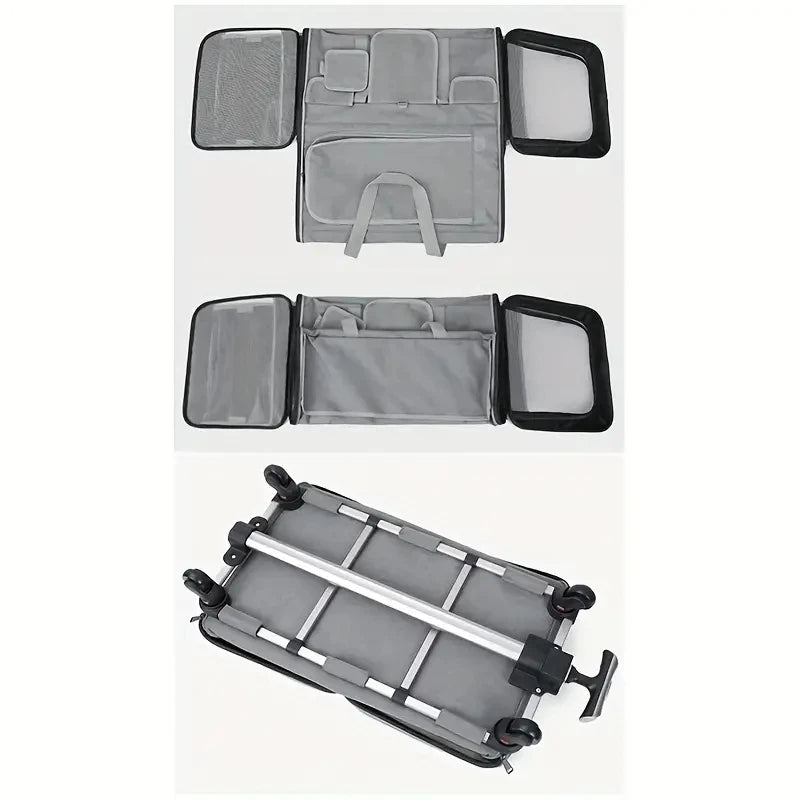 Extra large Furvio Shop portable pet trolley carrier with ventilation and sturdy handle, suitable for traveling with small to medium pets.
