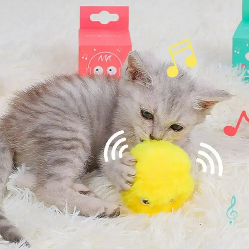 Interactive Animal Sound Cat Toy Ball | FurvioShop