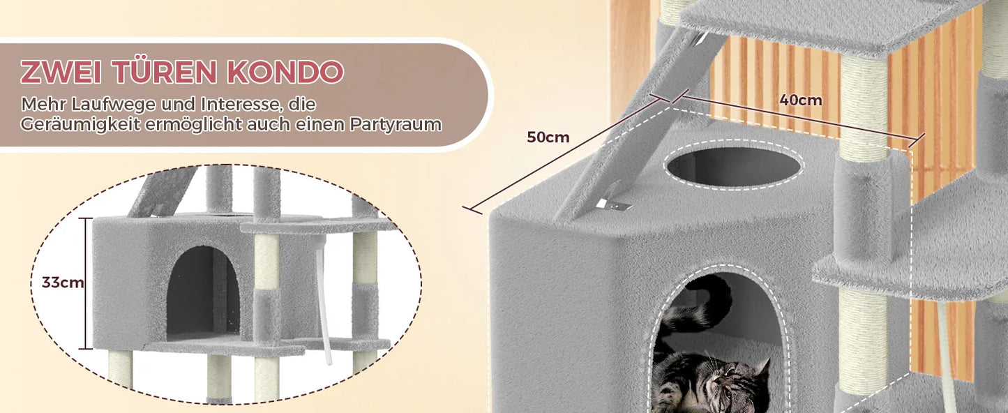 Ultimate XXL Cat Tree Tower - 208cm | FurvioShop