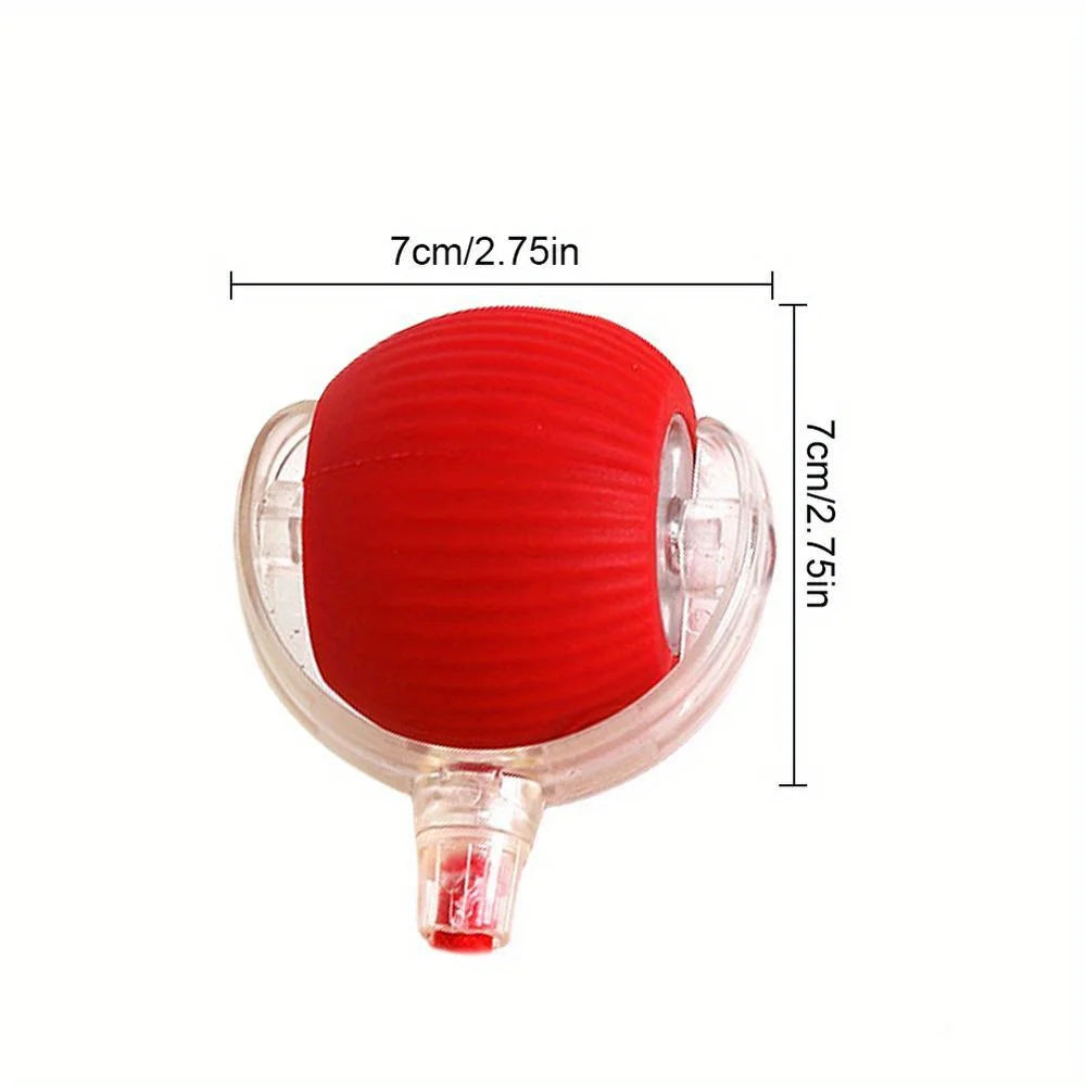 Smart interactive rolling cat ball with tail from Furvio Shop, designed to entertain and engage cats during playtime.