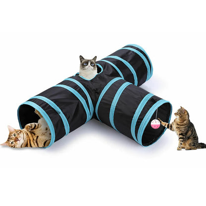 Foldable Crinkle Cat Play Tunnel | FurvioShop