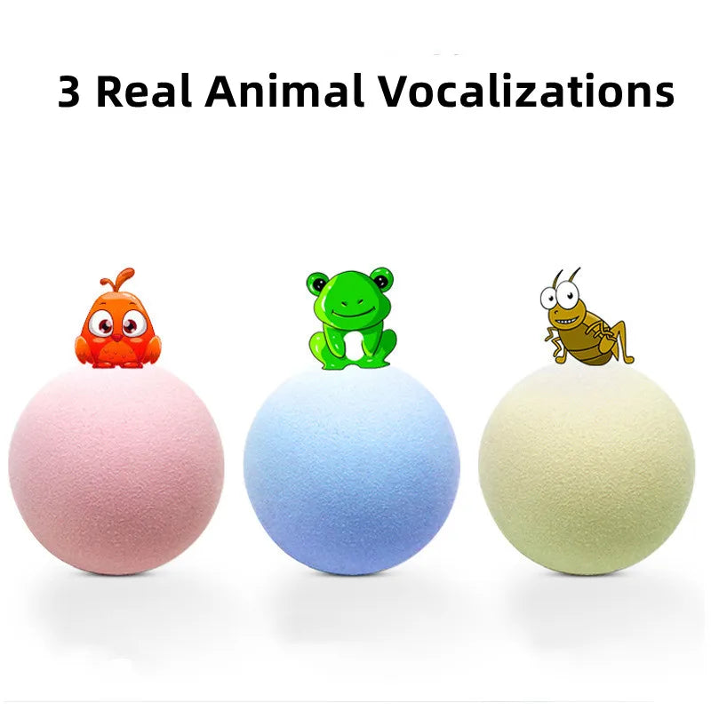 Interactive Animal Sound Cat Toy Ball | FurvioShop