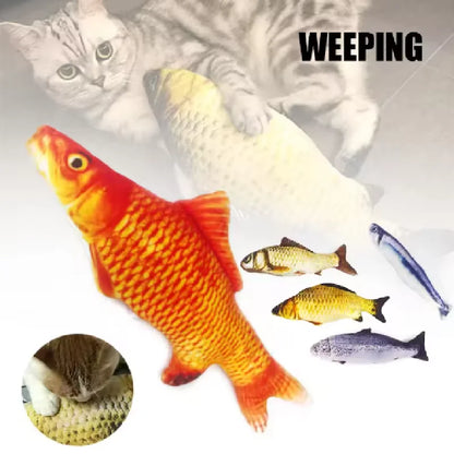 Realistic plush fish toy by Furvio Shop featuring detailed scales and fins, soft fabric, perfect for cuddling or decorative display.