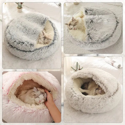Cozy Plush Cave Pet Bed | FurvioShop