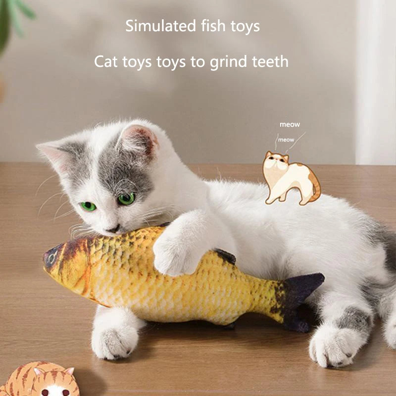 Realistic plush fish toy by Furvio Shop featuring detailed fins and vibrant scales, ideal for cuddling or decorative use.