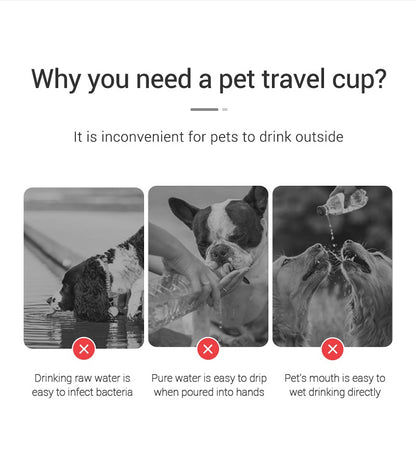 Portable Leakproof Dog Water Bottle Travel Dispenser | FurvioShop