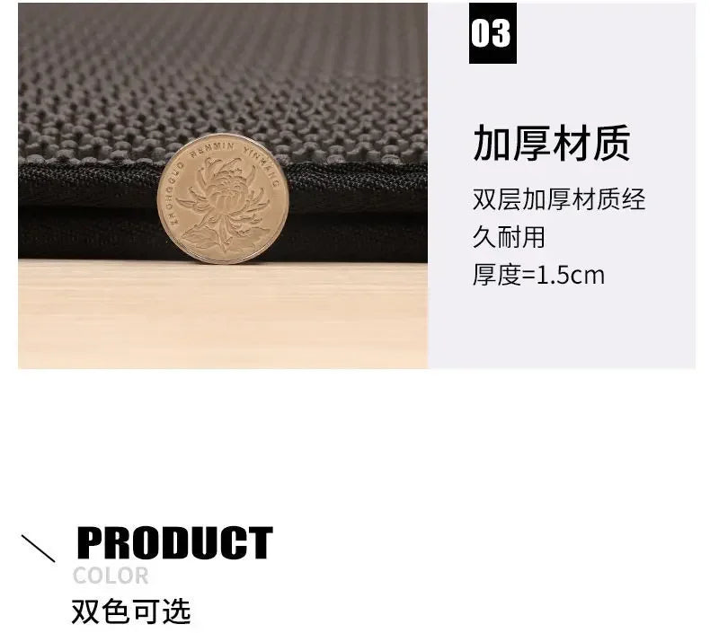 Furvio Shop double-layer waterproof cat litter mat with non-slip design, washable pet litter box pad on a clean surface.