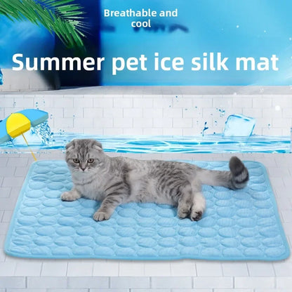 Breathable Ice Silk Pet Cooling Mat | FurvioShop