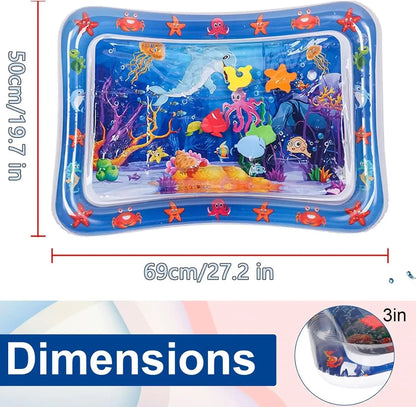 Furvio Shop interactive sensory cooling water mat for pets with textured surface and colorful design, designed to keep pets cool and entertained.