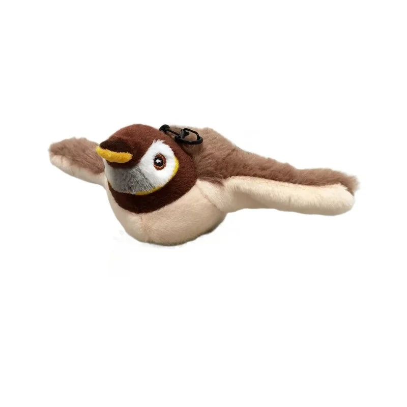 Furvio Shop interactive flapping bird cat toy with USB rechargeable feature, showcasing a colorful, animated bird in motion for cats.