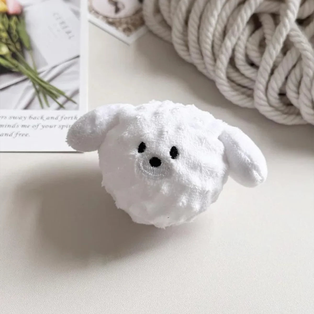 Squeaky Plush Puppy Ball Dog Toy | FurvioShop