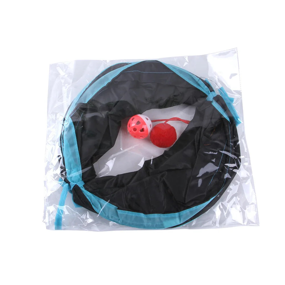 Foldable Crinkle Cat Play Tunnel | FurvioShop
