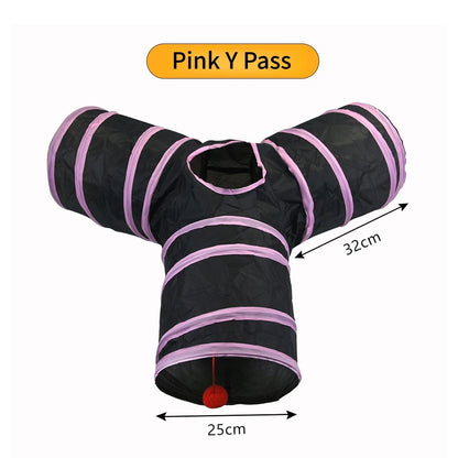 Foldable Crinkle Cat Play Tunnel | FurvioShop