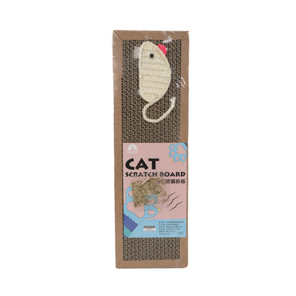Oval corrugated cat scratcher and lounge bed by Furvio Shop, showing a cozy, textured surface with a plush cushion for feline comfort.
