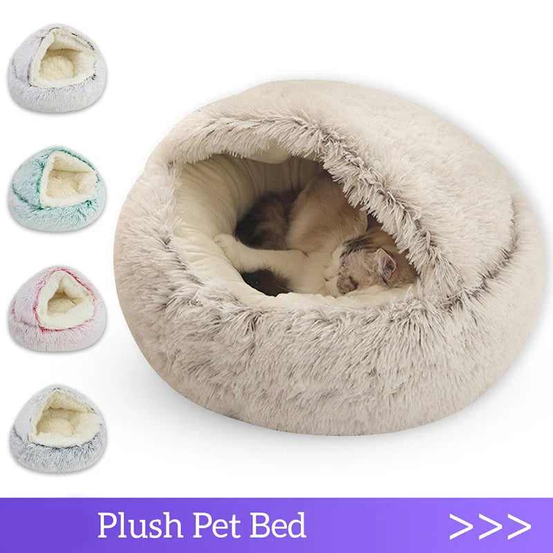 Cozy Plush Cave Pet Bed | FurvioShop