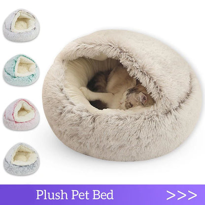 Cozy Plush Cave Pet Bed | FurvioShop