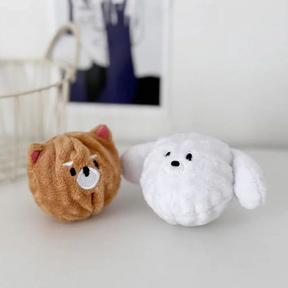 Squeaky Plush Puppy Ball Dog Toy | FurvioShop