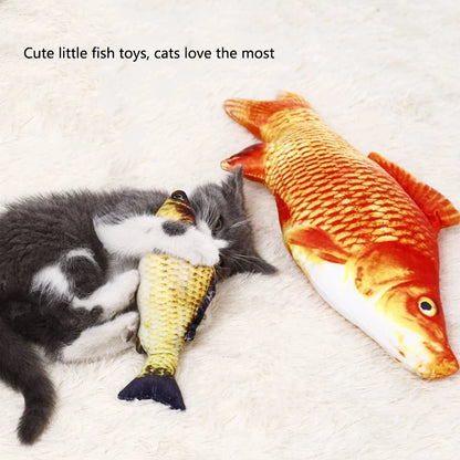 Realistic plush fish toy by Furvio Shop with detailed scales and fins, soft and colorful for children's play or decorative display.