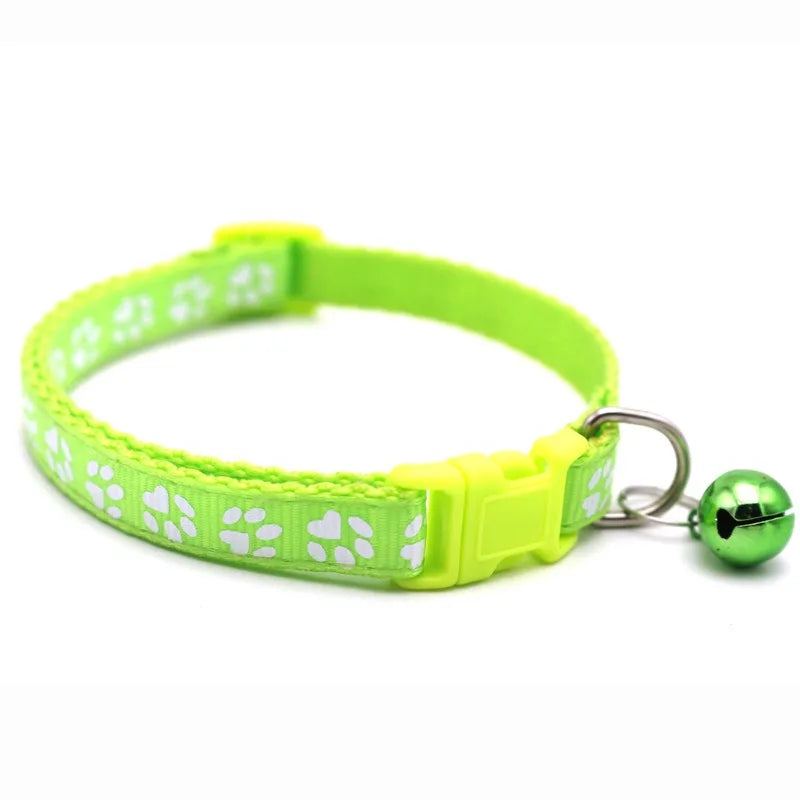 Reflective paw print breakaway collar from Furvio Shop featuring a safety reflective design and adjustable fit for pets.