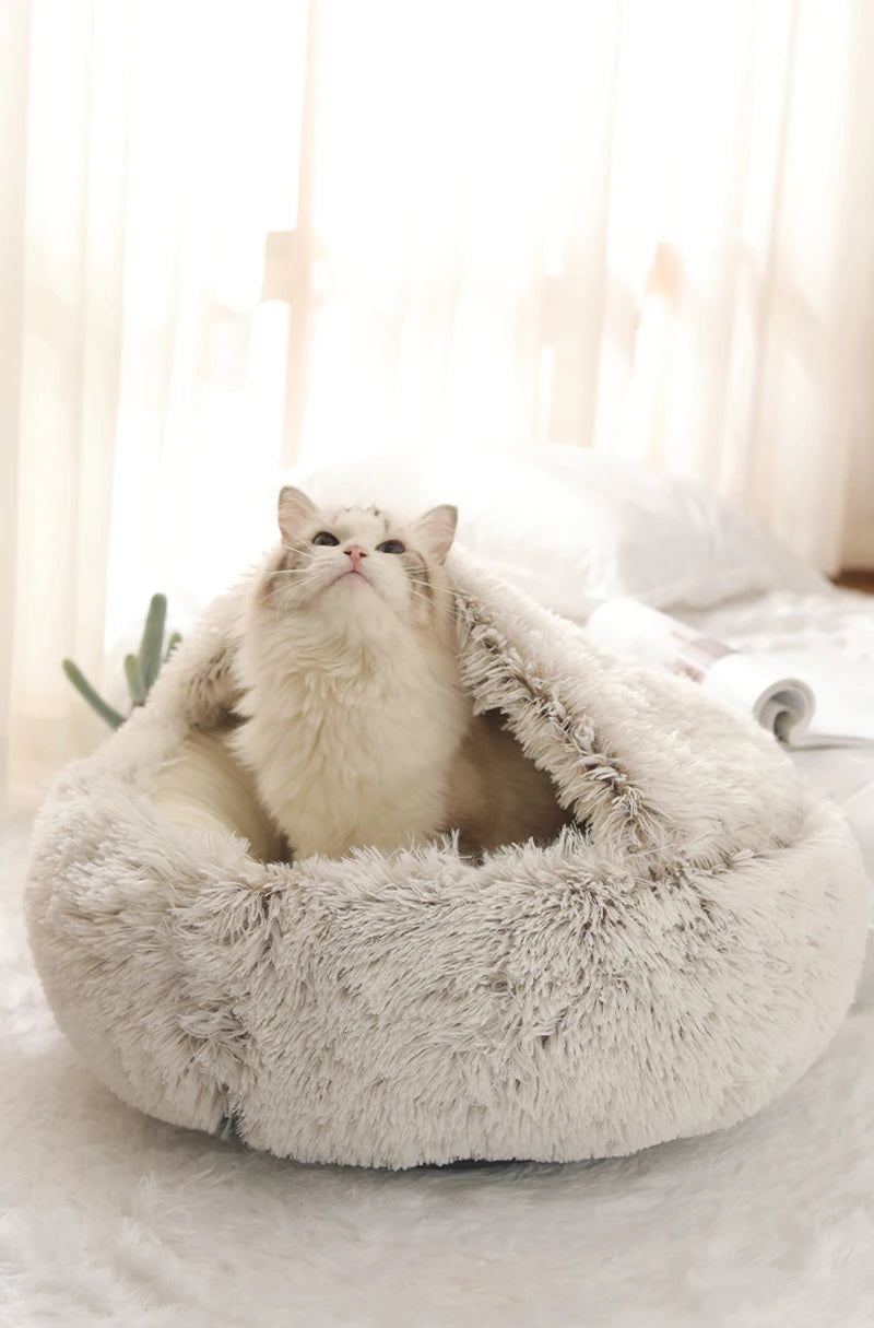 Cozy Plush Cave Pet Bed | FurvioShop