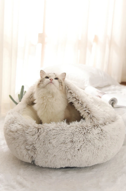Cozy Plush Cave Pet Bed | FurvioShop