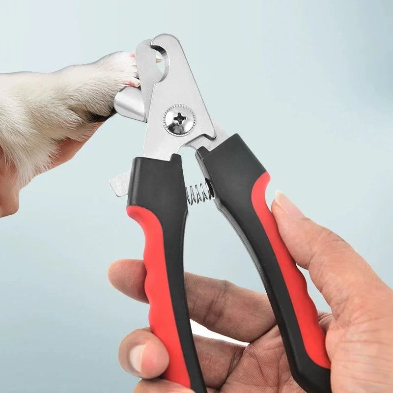 Furvio Shop professional pet nail clippers and file set with ergonomic handles and stainless steel blades for grooming pets.