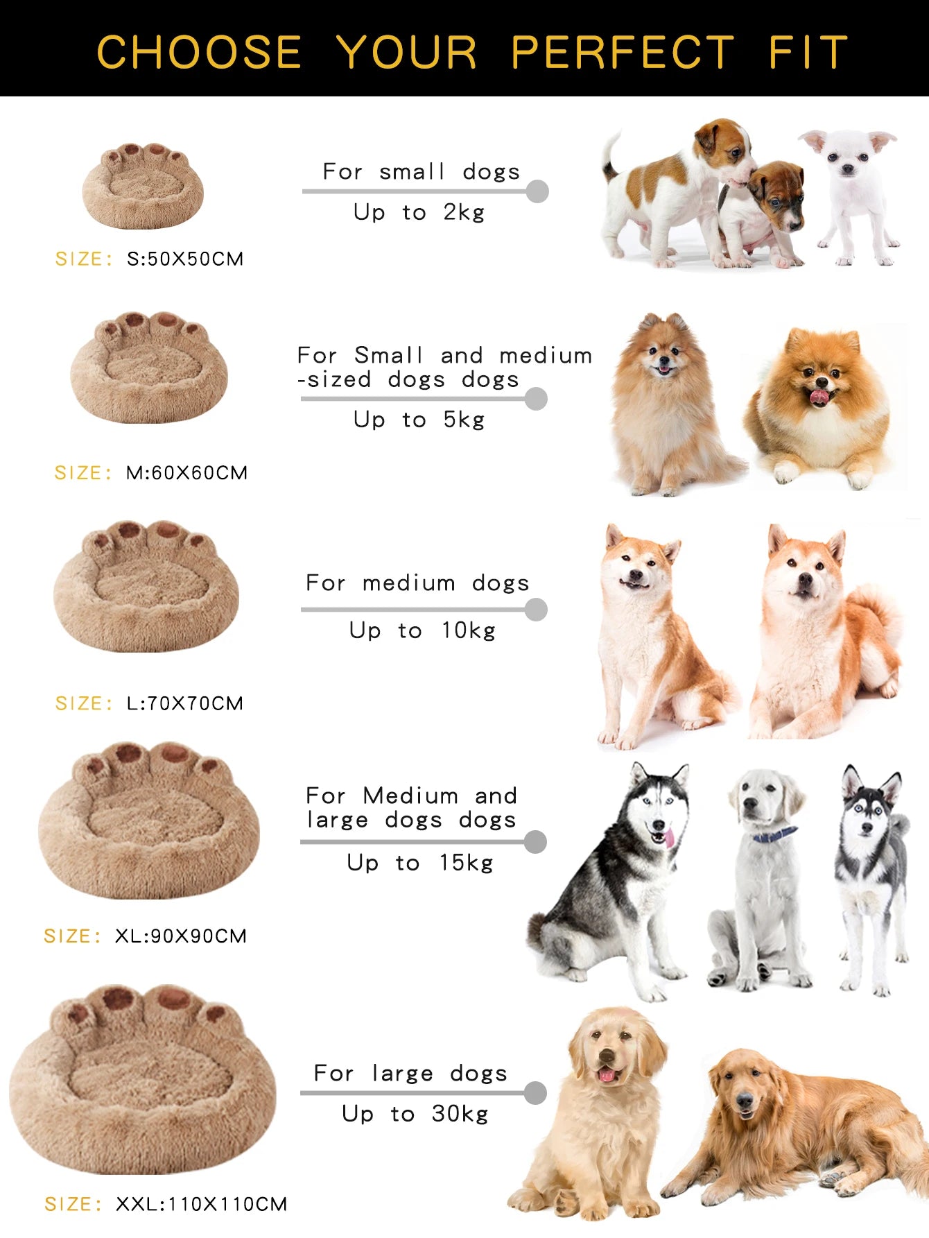 Ultra-soft plush paw-shaped pet bed by Furvio Shop, designed for winter warmth and cozy comfort for small pets.