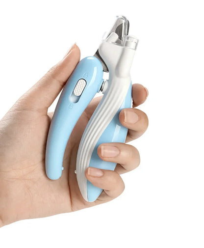 Furvio Shop illuminating LED pet nail clippers with built-in light, designed for precise trimming of dog and cat nails.