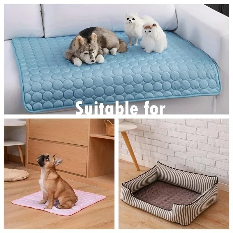 Breathable Ice Silk Pet Cooling Mat | FurvioShop