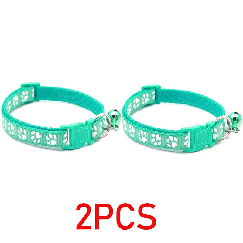 Reflective paw print breakaway dog collar from Furvio Shop with safety reflective design and adjustable fit.