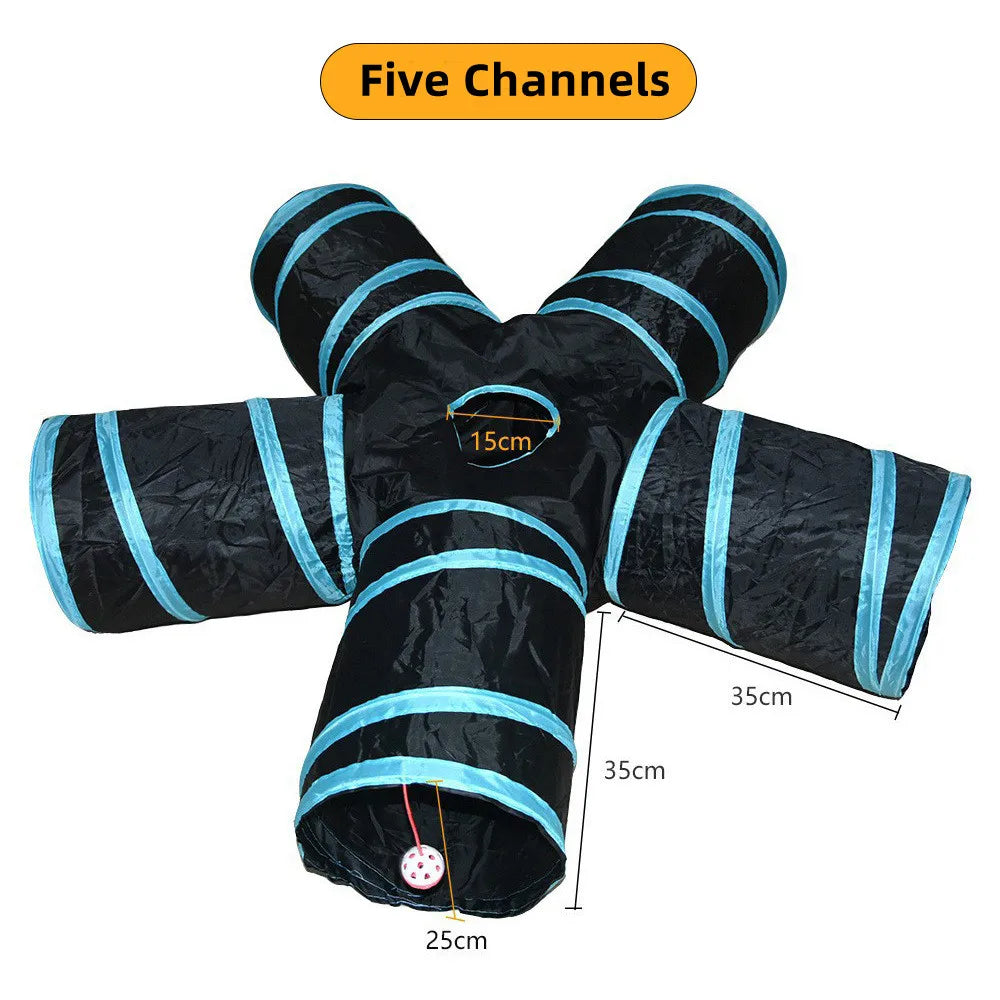 Foldable Crinkle Cat Play Tunnel | FurvioShop