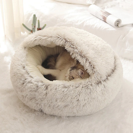 Cozy Plush Cave Pet Bed | FurvioShop