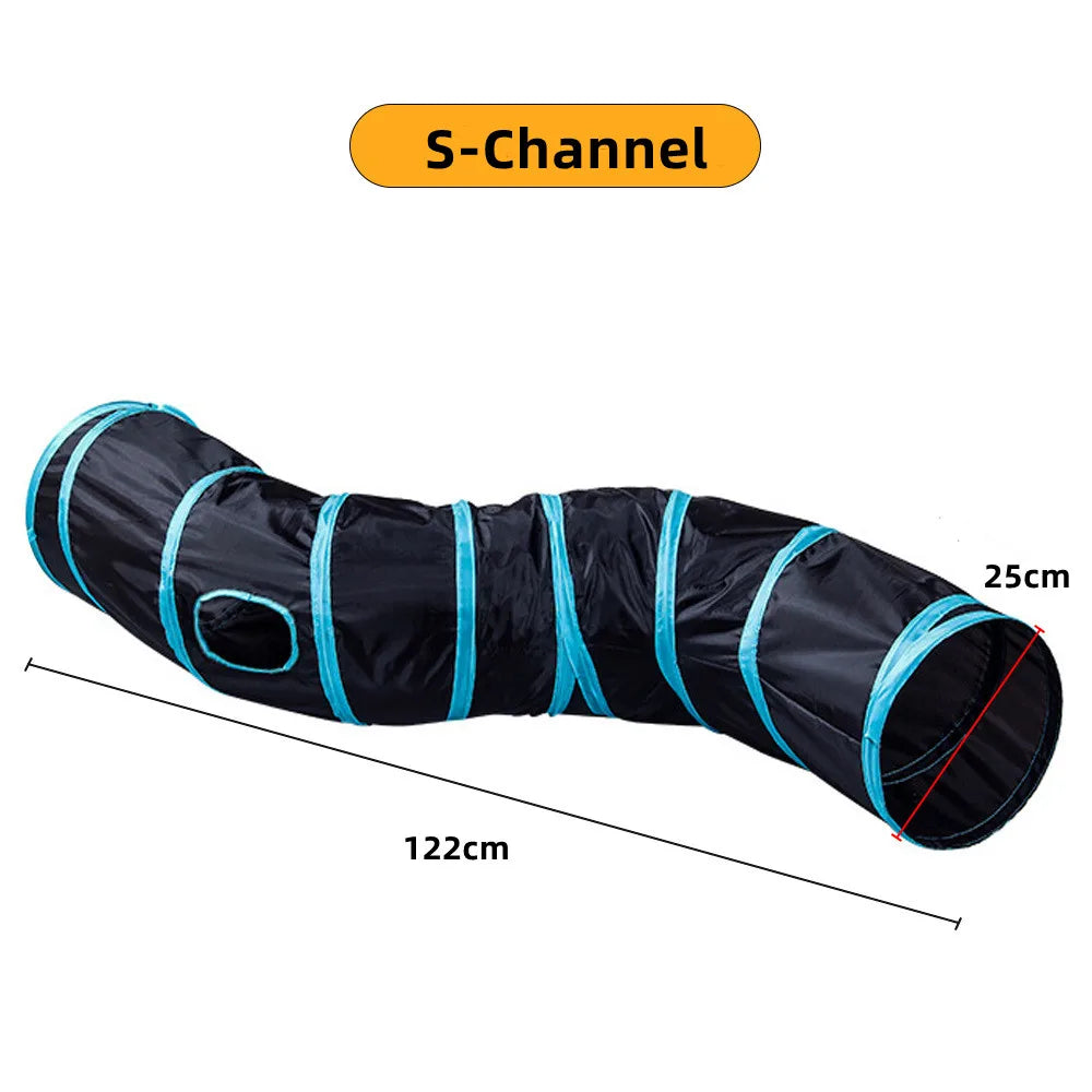 Foldable Crinkle Cat Play Tunnel | FurvioShop