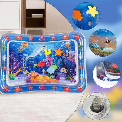 Furvio Shop interactive sensory cooling water mat for pets with textured surface and vibrant colors, keeps pets cool and engaged.
