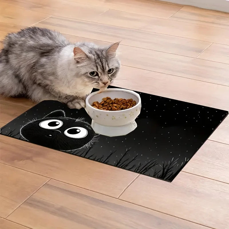 Furvio Shop waterproof diatom mud pet feeding mat with non-slip surface, designed to catch spills and keep feeding areas clean.