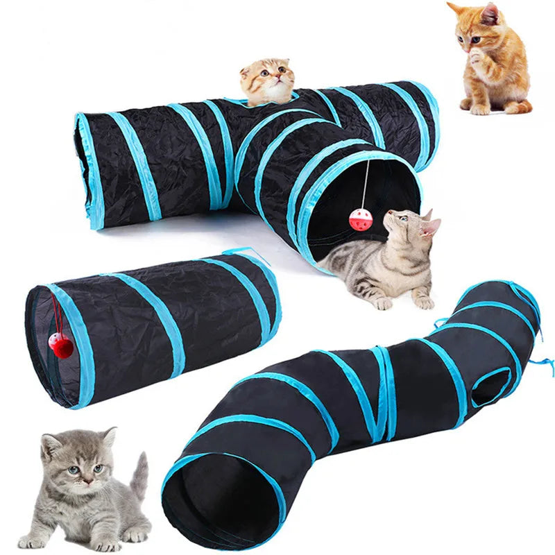 Foldable Crinkle Cat Play Tunnel | FurvioShop