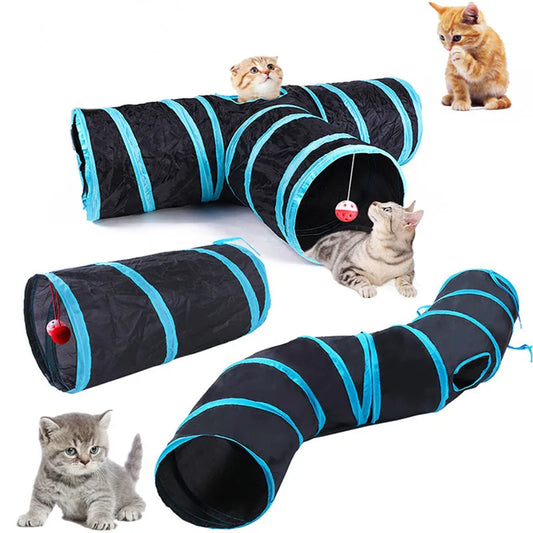Foldable Crinkle Cat Play Tunnel | FurvioShop
