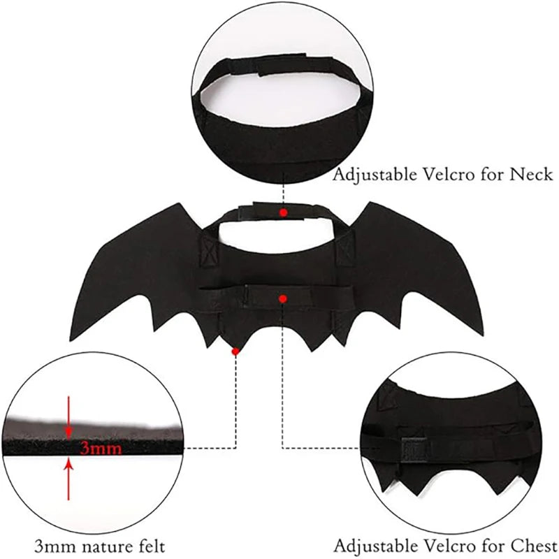 Adjustable Pet Bat Wings Costume for Dogs & Cats | FurvioShop