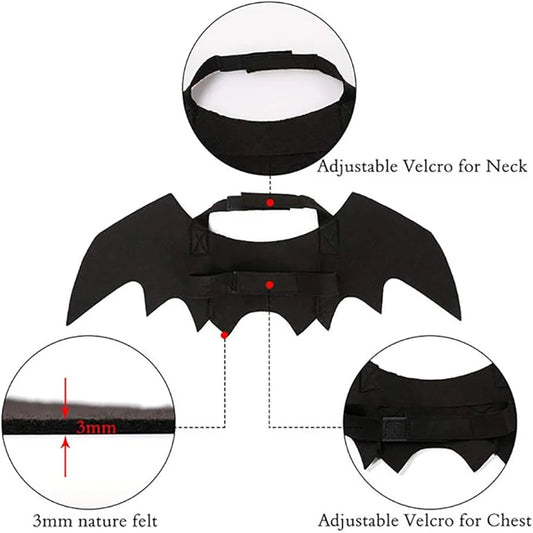 Adjustable Pet Bat Wings Costume for Dogs & Cats | FurvioShop