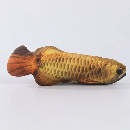 Realistic plush fish toy by Furvio Shop, soft and detailed with colorful scales and fins, suitable for children and collectors.