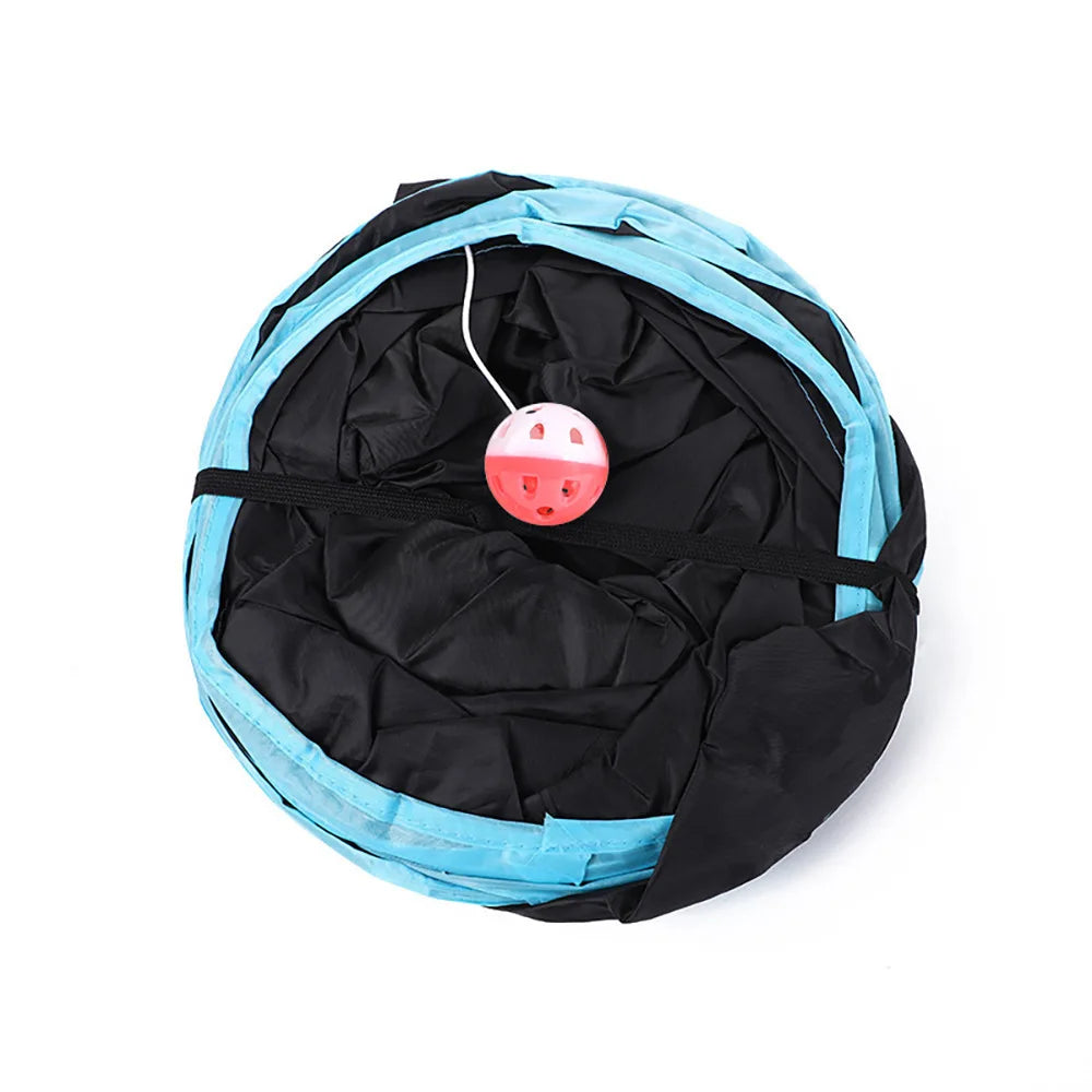 Foldable Crinkle Cat Play Tunnel | FurvioShop