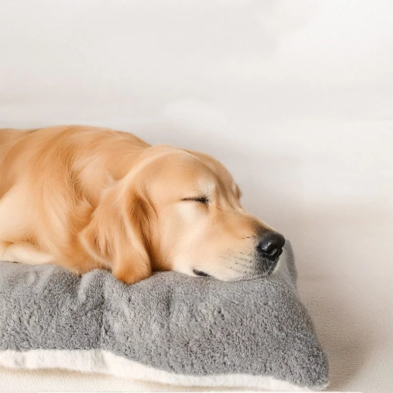 Extra large Furvio Shop dual-sided plush dog bed and crate mat with soft, cozy fabric for comfortable pet resting.