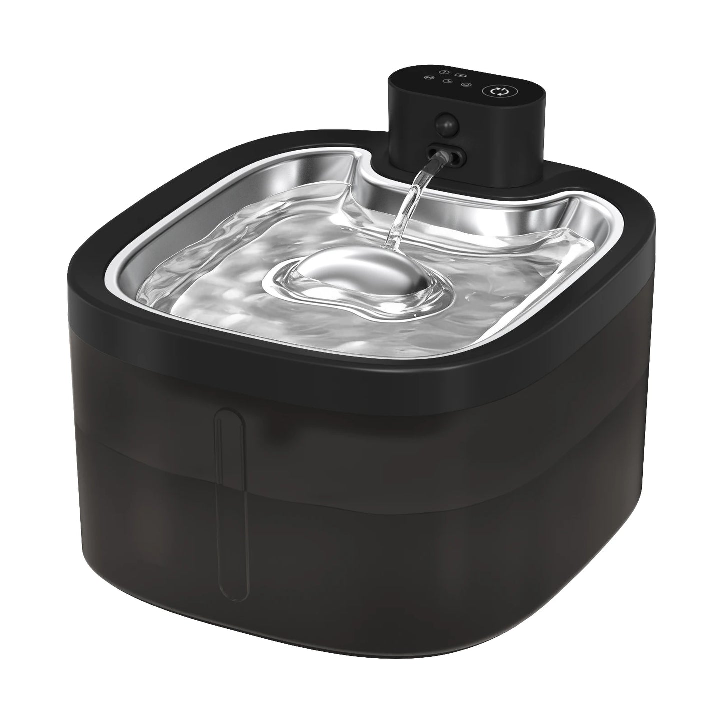 Furvio Shop AquaFlow Wireless Smart Pet Fountain with 3.5L capacity, featuring a sleek design and flowing water for pets.