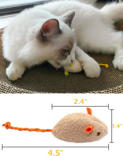Interactive Plush Catnip Mouse Toys | FurvioShop
