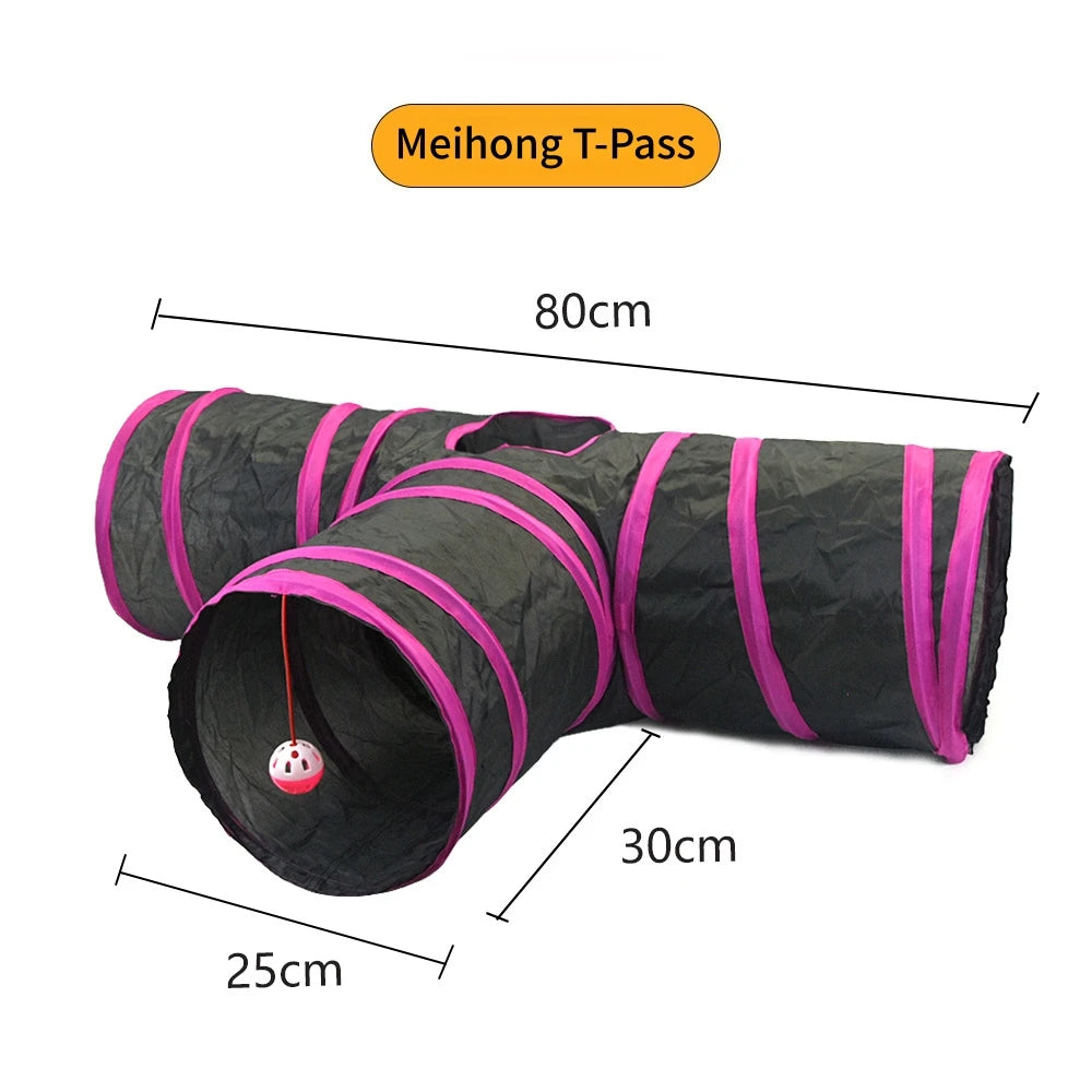 Foldable Crinkle Cat Play Tunnel | FurvioShop