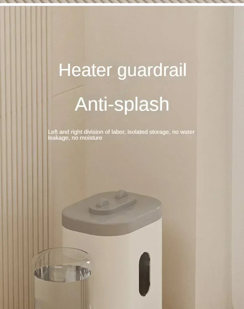 Furvio Shop 2-in-1 automatic pet feeder and water dispenser with sleek design, featuring food and water compartments for pets.