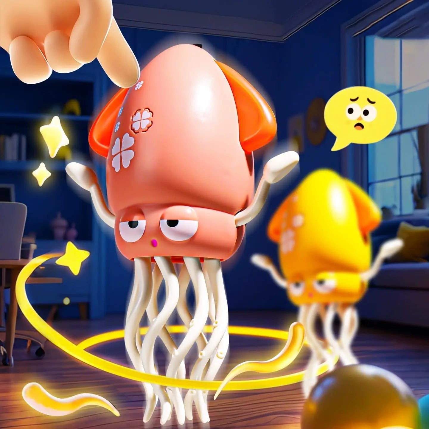 Interactive dancing octopus teaser toy by Furvio Shop featuring colorful tentacles and a playful design for entertainment.