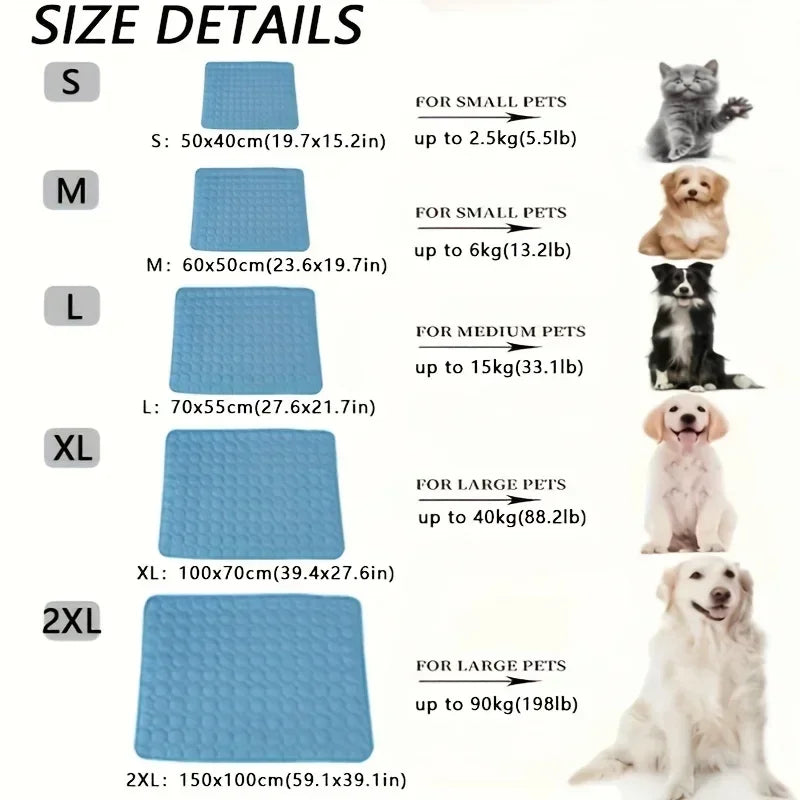 Breathable Ice Silk Pet Cooling Mat | FurvioShop