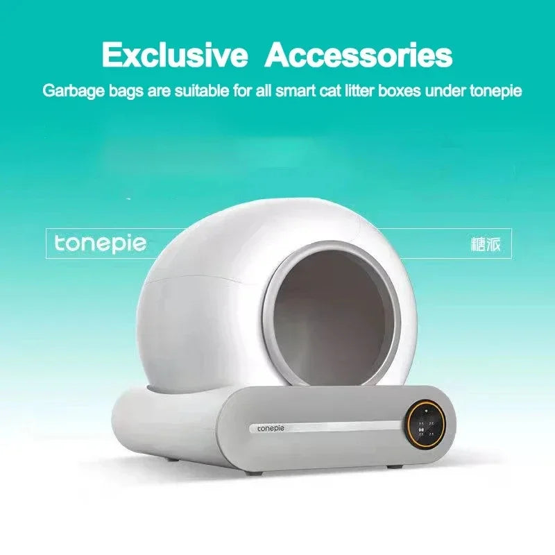 Furvio Shop Tonepie Smart Cat Litter Box Waste Bags in roll, biodegradable pet waste disposal bags for cat litter cleanup